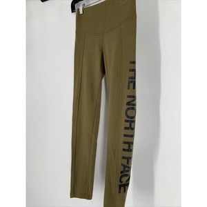 The North Face legging‎ woman's XS olive green Spell Out Athleisure Yoga Walking